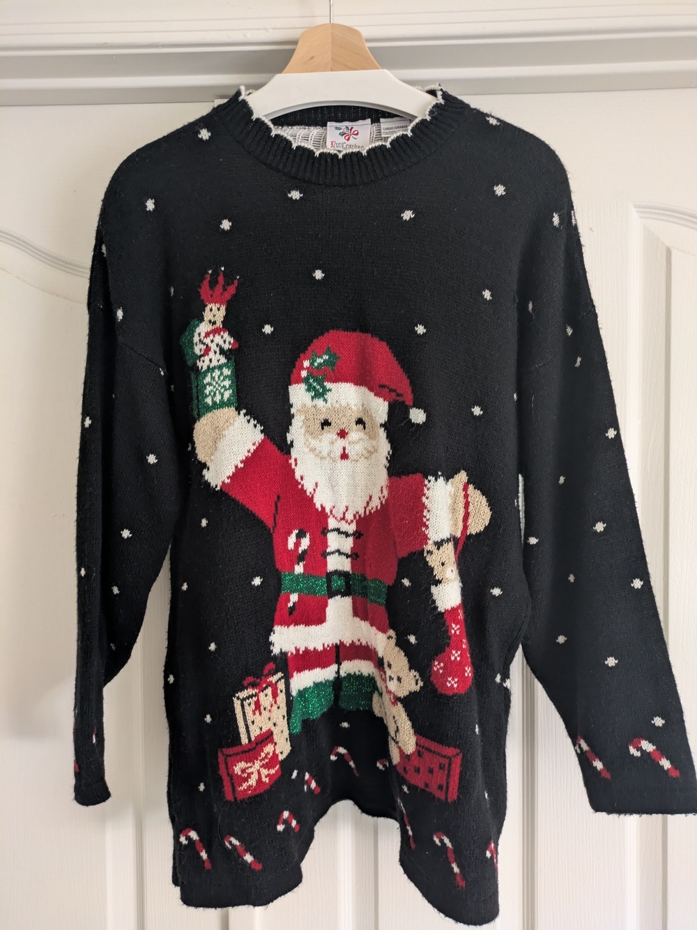 Santa Teddy Bear Holiday Sweater